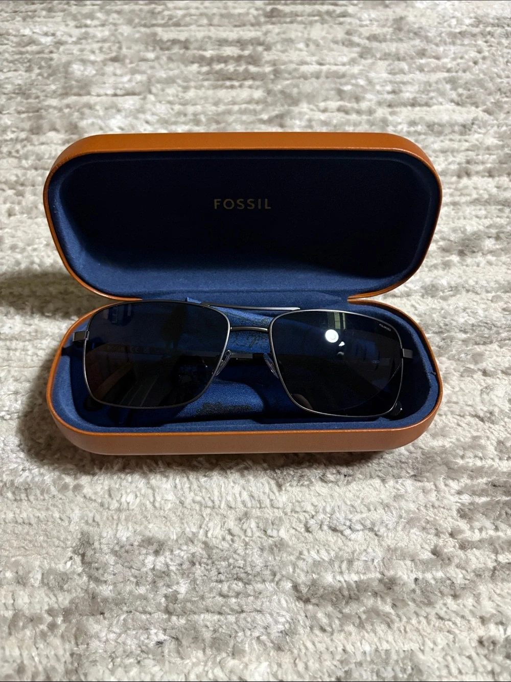Fossil Polarized Rectangular Sunglasses for Women